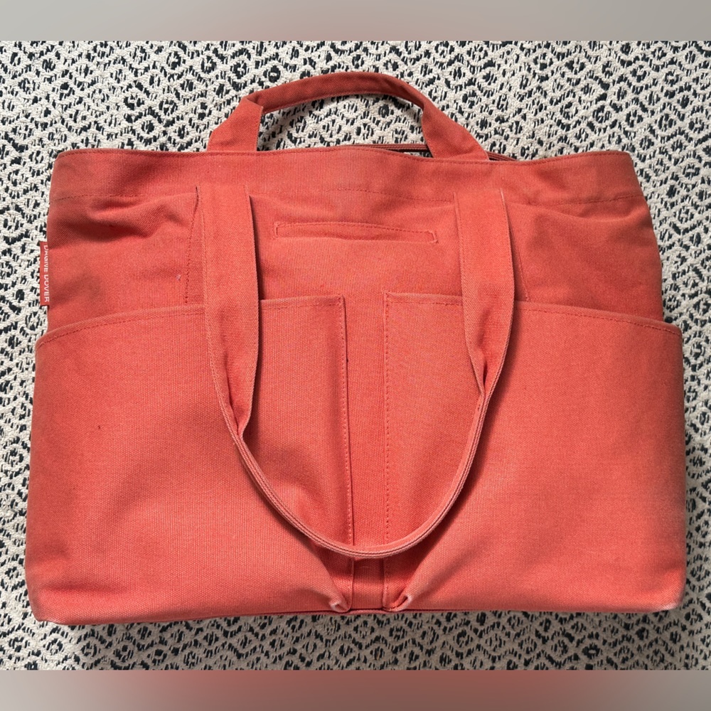 Dagne Dover Vida Cotton Tote Bag in Hot Sauce